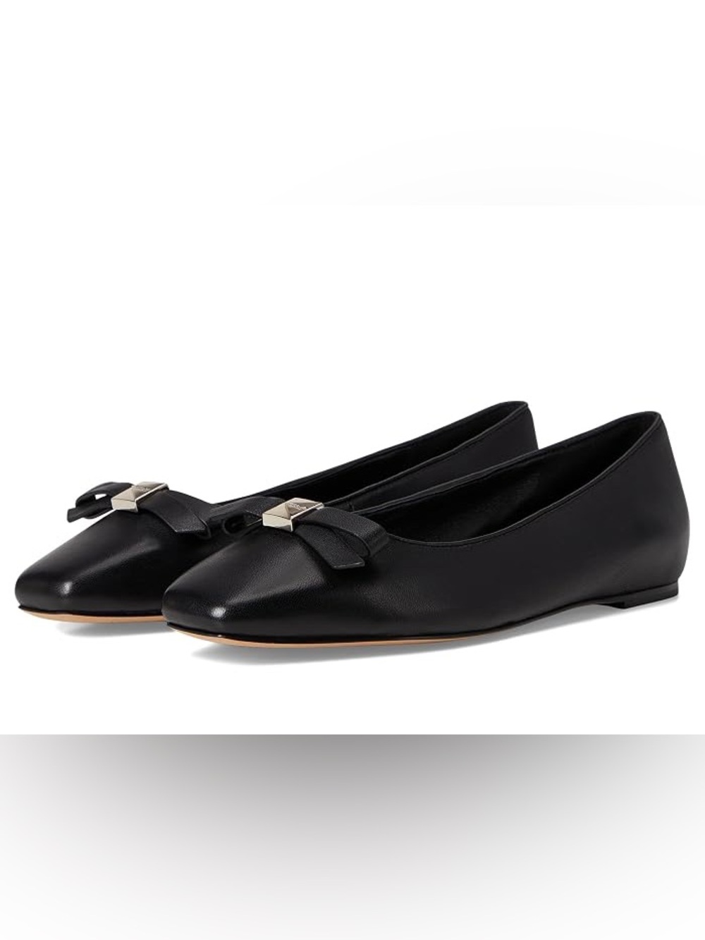 Kate Spade EUC Deco Bow Smooth Leather Flat Sz 11